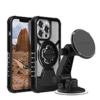 Rokform - iPhone 13 Pro Crystal Case + Magnetic Windshield Suction Phone Mount
