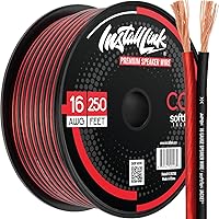 16 AWG Gauge Speaker Wire Cable Stereo, Car or Home Theater, CCA (250 Feet) by Install Link