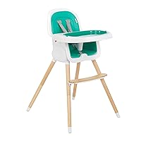 Lulu 2-in-1 Convertible Highchair in Atlantis Green | Compact High Chair | Lightweight | Portable