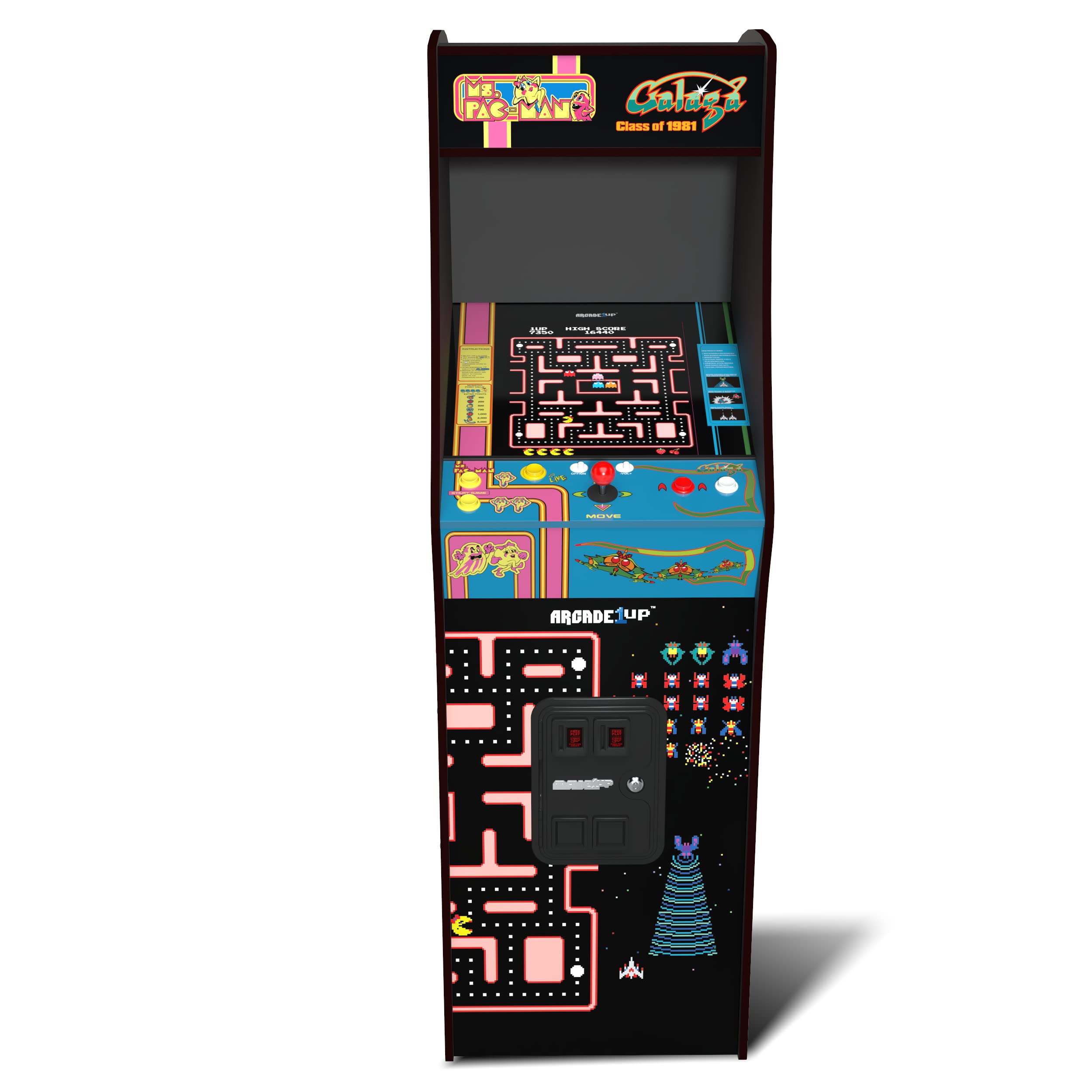 ARCADE1UP Class of 81’ Deluxe Arcade Machine for Home - 5 Feet Tall - 12 Classic Games