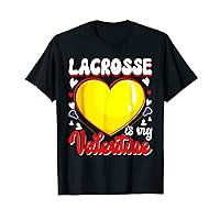 Funny Valentine Shirt Lacrosse Is My Valentine Heart Couple T-Shirt