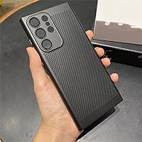 Heat Dissipation Case for Samsung Galaxy S23 Ultra S22 Plus S21 FE S20 Note 20 A73 A53 A33 A13 A52 A12 Breathable PC Cover,T9,for Samsung S21Ultra