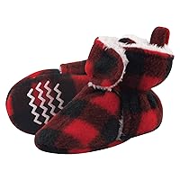 Hudson Baby Unisex Baby Cozy Fleece and Faux Sherpa Booties