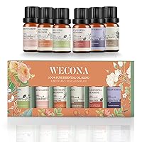 Wecona Pure Essential Oil Set - Essential Oils for Diffusers Aromatherapy and Humidifiers with Bonus Oil Opener - Relaxation, Mood Enhancement - DIY Candle and Soap Making