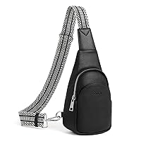Small Sling Bag for Women Crossbody, Faux Leather Trendy Waist Packs with Guitar Strap, Women's Fanny Packs