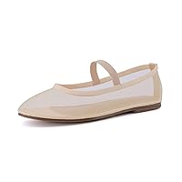 CUSHIONAIRE Women's Echo mesh Bow Flat with +Memory Foam and Wide Widths Available