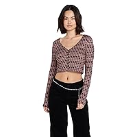 Volcom Women's Disco Rodeo Fitted Long Sleeve Top