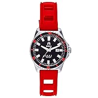 Shield Reef Strap Watch w/Date - Red