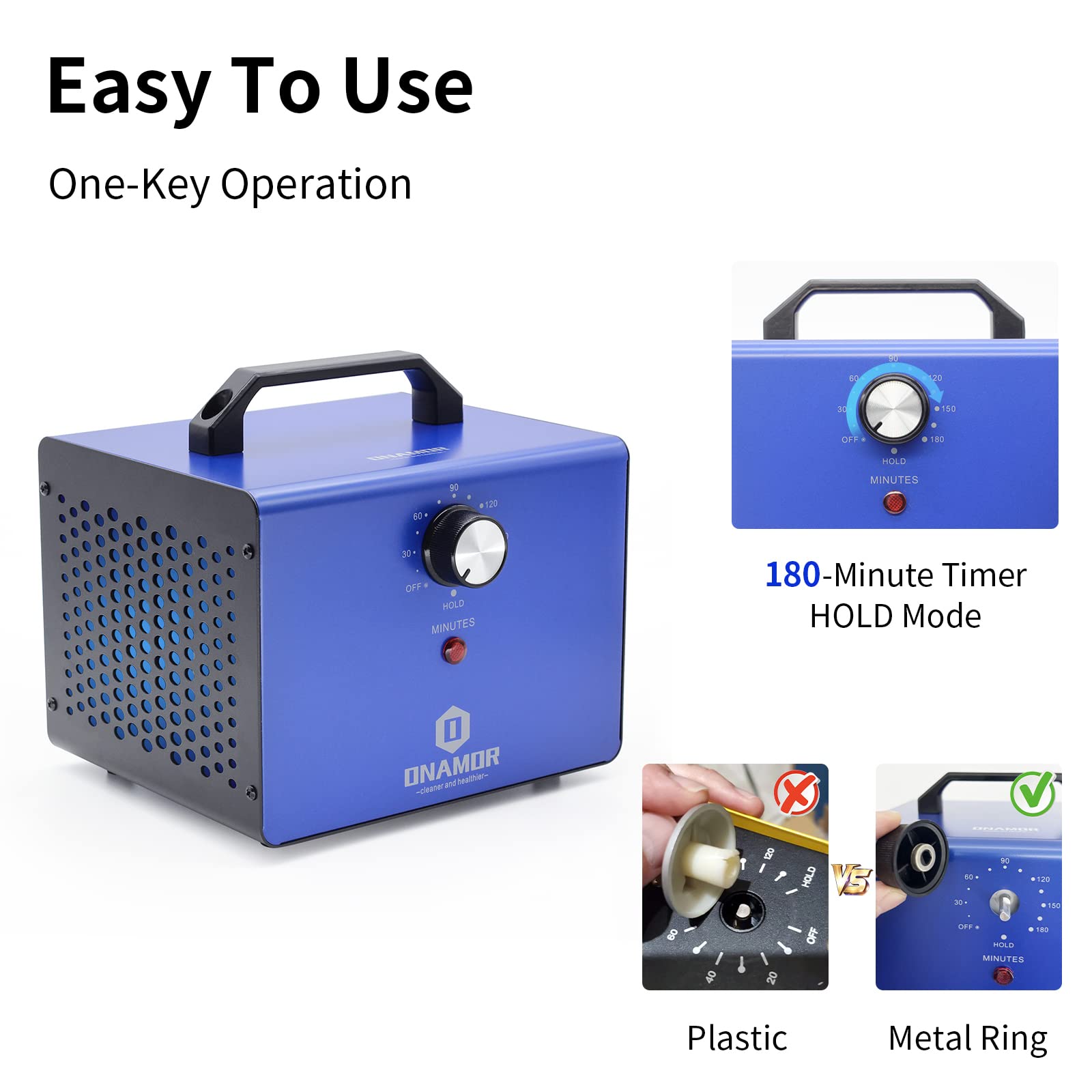 ONAMOR Bundle | Ozone Generator 22000mg/h and Ozone Generator 30000mg/h - Ozone Machine Ionizer & O3 Deodorizer for Home, Smoke, and Pet Room.