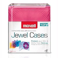 Maxell® Standard Jewel Cases, Assorted Colors, Pack of 10
