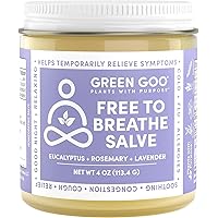 Free To Breathe Natural Decongestant, Chest Rub Cream For Relief From Congestion & Difficulty Breathing, Promotes Restful Sleep, 4 Oz