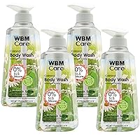 Body Wash for Softener & Smoother Skin, Formulated with Chamomile & Aloe Extracts with Himalayan Pink Salt, Calming & Relaxing, Shower Gel, 17.5oz/Each – Pack of 4