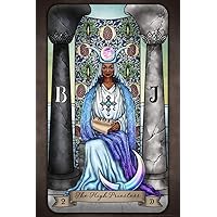 Laminated The High Priestess Tarot Card by Brigid Ashwood Luminous Tarot Deck Major Arcana Witchy Decor New Age Diversity Poster Dry Erase Sign 12x18