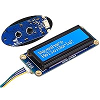 waveshare AiP31068 LCD1602 I2C Module,16x2 Characters Display, White Color with Blue Background, Compatible with Arduino/Raspberry Pi/Raspberry Pi Pico/Jetson Nano/ ESP32, 3.3V/5V