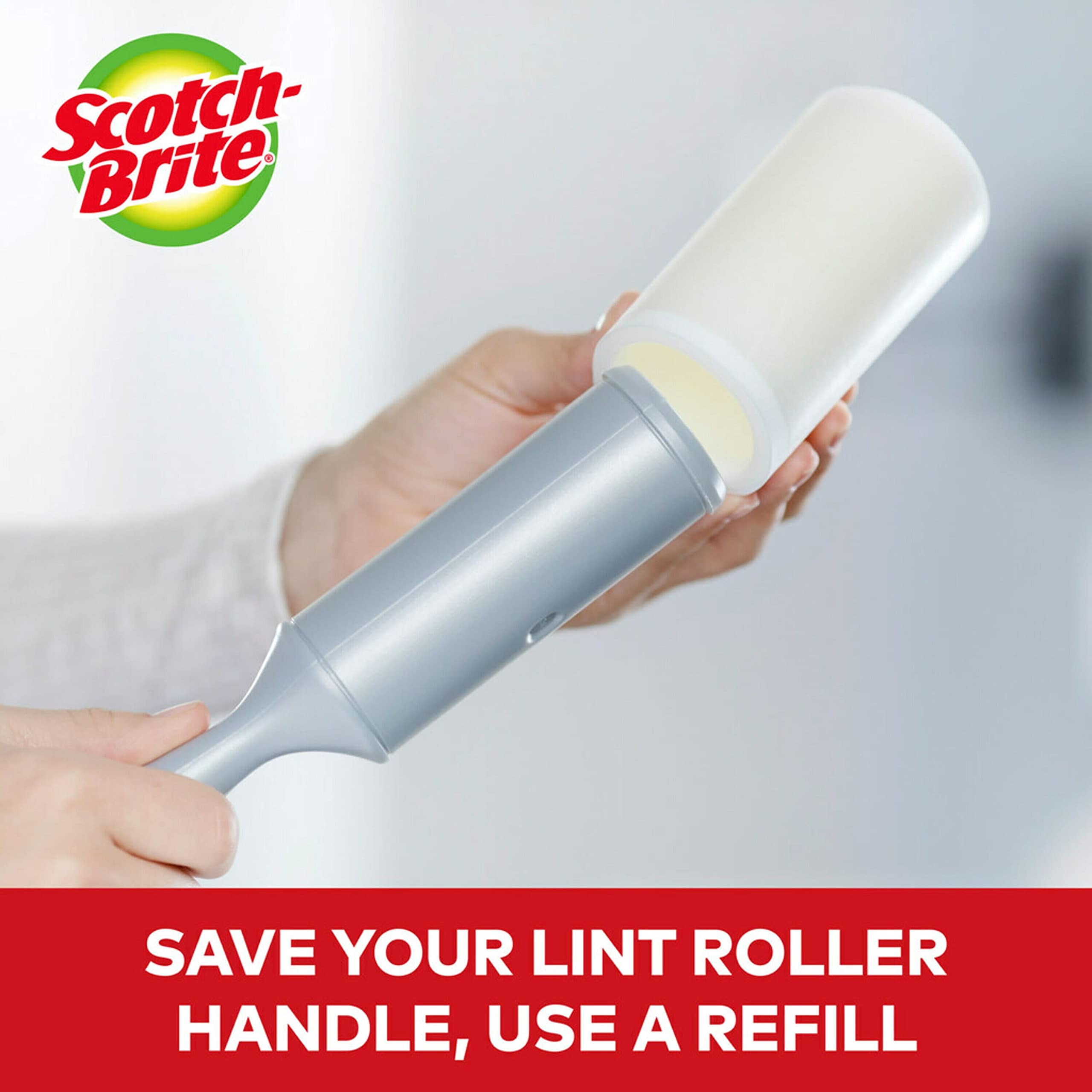 Scotch-Brite Lint Roller, Works Great On Pet Hair, 95 Sheets