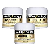 MASON NATURAL Coconut Oil Beauty Cream, 2 Oz, 3 Count