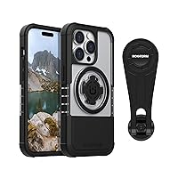 Rokform - iPhone 14 Pro Dual Magnet & MagSafe Compatible Crystal Case + Pro Series Bike Phone Mount