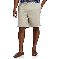 Oak Hill by DXL Men's Big and Tall Waist-Relaxer Microfiber Shorts | Machine Washable,Multiple Colors, Sizes 42-60