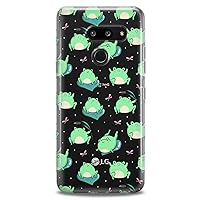 TPU Case Replacement for LG Stylo 6 K61 K51S K42 K30 K20 Stylo 5 K40 K11 K10 K8 Kawaii Frogs Pattern Print Design Colorful Green Slim fit Cute Soft Cute Clear Flexible Silicone Lake Child Kids