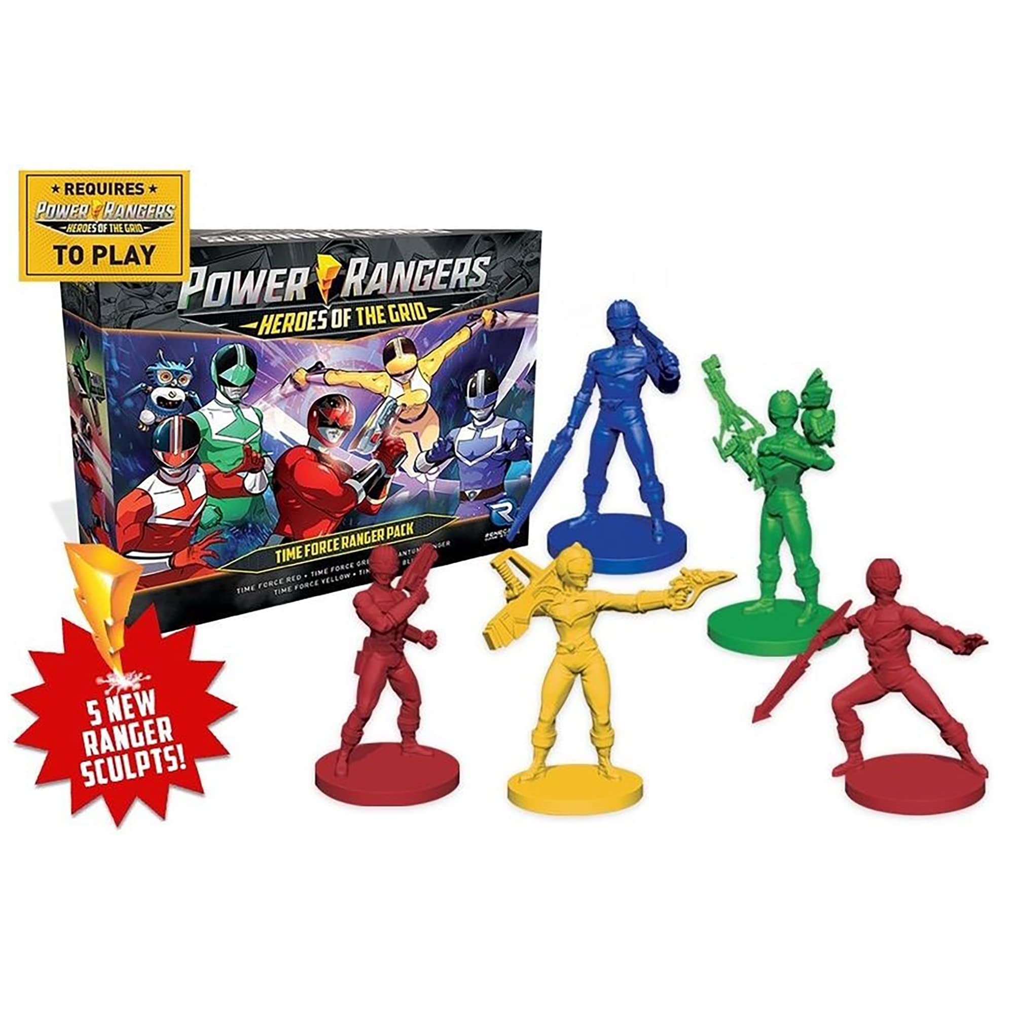 Power Rangers Heroes of The Grid: Time Force Ranger Pack - Expansion to Heroes of The Grid. 2-5 Players, Ages 14+, 45-60 Min Game Play