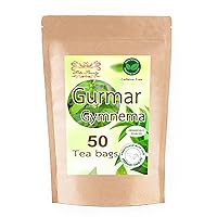 Gurmar Gymnema Sylvestre Tea 50 Tea bags Dried Loose Leaf Natural original flavor