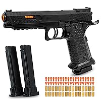 Toy Gun, Soft Bullet Toys Gun for Boys, Toy Foam Blaster with 40 Soft Bullets, Empty Shell Ejecting Toy Gun Pistol, Christmas Birthday Gifts for Boys & Girls Age 8+(Black)