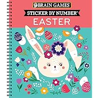 Brain Games - Sticker by Number: Easter Brain Games - Sticker by Number: Easter Spiral-bound
