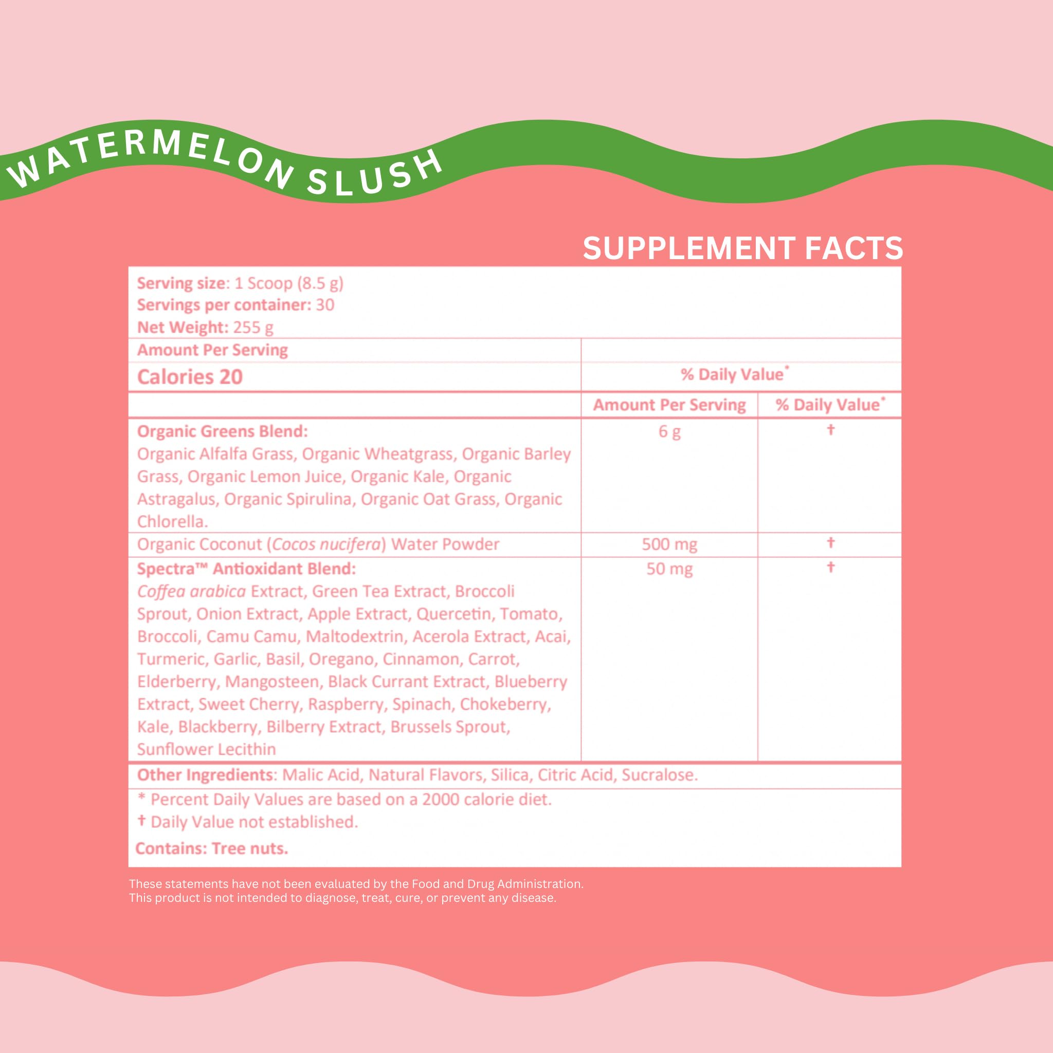 Kiala Nutrition Super Greens - Organic Greens Powder to Reduce Bloat, Support Gut Health, Boost Immunity, Promote Healthy Skin for Women - Antioxidant Support - Spirulina - Chlorella -Watermelon Slush