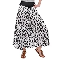 CowCow Womens Casual Wide Leg Long Trousers Leopard & Pop Comic Pop Art Pattern Satin Palazzo Pants