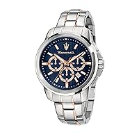 Maserati Men's R8873621008 SUCCESSO Analog Display Quartz Rose Gold Watch