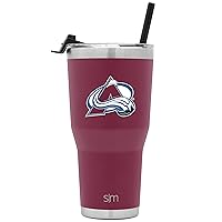 Simple Modern Officially Licensed NHL Tumbler with Flip Lid and Straw Insulated Stainless Steel Cup | Cruiser Collection | 30oz