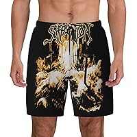 Suffocation Mens Casual Swim Trunks Board Shorts Surf Board Shorts Quick Dry with Mesh Lining Drawstring Swimsuit