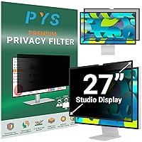 PYS iMac 27 inch Privacy Screen Protector - Removable Monitor Computer Privacy Screen Filter, Anti-Glare Blue Ray Reduction, Compatible with Apple Studio Display(2022)