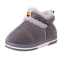 Toddler Boots Size 9 Childrens Shoes Winter Thick Furry Shoes Flat Heel Casual Home Cotton Shoes Soft Boots for Kids