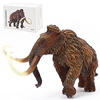 Gemini&Genius Mammoth Action Figure Toy, Wooly Mammoth Wild Animal Toy, Beautiful and Accurate Sculptures of Elephant Animal Toy Figure, Collection, Display & Play for Kids Collectors