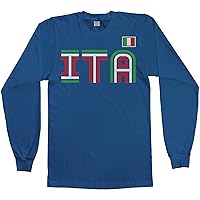 Threadrock Men's Italy Athletic Retro Series Long Sleeve T-Shirt