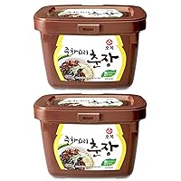 Korean Black Bean Paste Sauce for Jjajangmyeon Zhajiangmian, Jjajang Chunjang 중화요리춘장 - 1.1 Pound (Pack of 2)