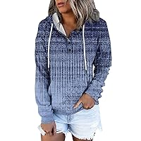 Womens 2023 Fall Clothes Vintage Graphic Hoodies Pullover Tops Drawstring Long Sleeve Sweatshirts With Pocket