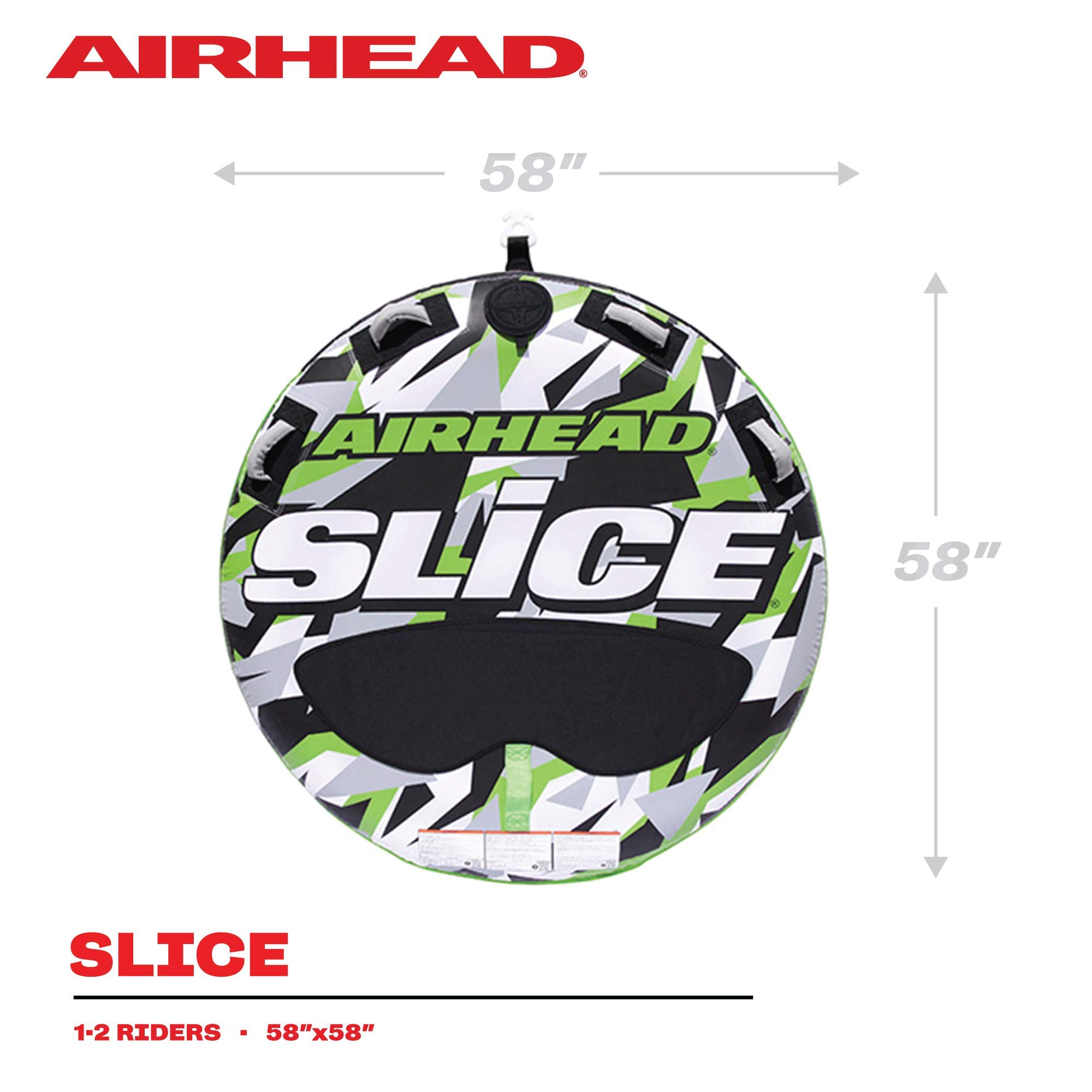 AIRHEAD Slice, Towable Tube for Boating with 1-4 Rider Options