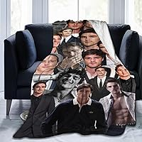 Blanket Jacob Elordi Soft and Comfortable Wool Fleece Throw Blankets Gift for Home Decoration Sofa Office car Camping Yoga Travel Home Decoration Cozy Plush Beach
