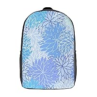 Camo Dahlia 17 Inches Unisex Laptop Backpack Lightweight Shoulder Bag Travel Daypack