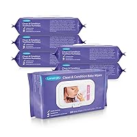 Lansinoh Baby Wipes, Gentle on Sensitive Skin, Made with Lanolin, Hypoallergenic & Lightly Scented, 480 Count (Pack of 6)