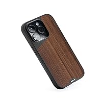 Mous - Case for iPhone 14 Pro Max Protective - Walnut - Limitless 5.0 - Fully MagSafe Compatible - Real Wood iPhone 14 Pro Max Case Shockproof