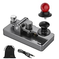Morse Code Key Telegraph Key Grey and Ball Buttons Replacement Head Black