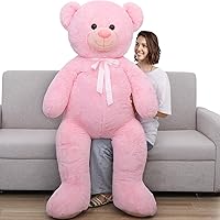 Tezituor Giant Teddy Bear 5 Feet Tall - Pink Life Size Teddy Bear Stuffed Animals 59