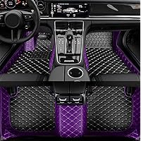 Custom Floor mats for Cars,Car Floor Mats Fit 99% Custom,Ideal for Most Sedan, Sports car Floor Mats,Luxury car mats,car Floor mats All Weather. (3D Purple Black)
