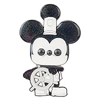 Loungefly Disney 100 Pop! Pin: Black and White Vault - Steamboat Willie Mickey Mouse, Amazon Exclusive