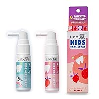 Lab52 Children Toothpaste Helper, Anticavity Mouth Spray with Fluoride Free, Patented MesoFill Technology for Cavity Repair and Fresh Breath, Xylitol Strawberry &Milk Flavor, for Newborn and Toddler