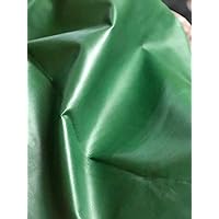 Green Whole Nappa Soft Premium Quality Sheepskin Genuine Leather Hide- NO Holes & Cuts (7-9 sq. ft)