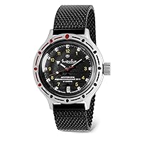 Vostok | Classic Amphibian Automatic Self-Winding Russian Diver Wrist Watch | WR 200 m | Amphibia 420270 | Fashion | Business | Casual Men's Watches